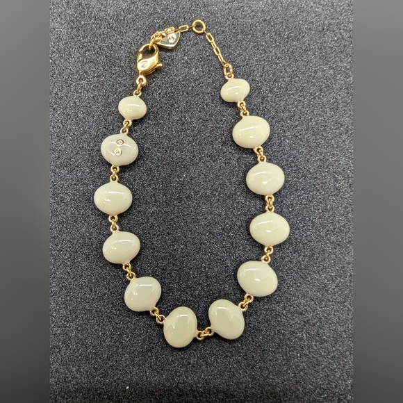 Swarovski Swan Logo Enamel Crystal Laser Link Bracelet - Picture 3 of 7